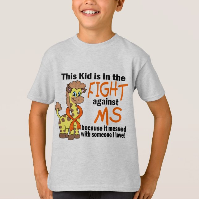 Camiseta Niño en la lucha contra esclerosis múltiple del ms (Anverso)