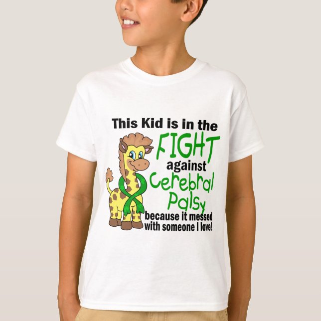 Camiseta Niño en la lucha contra parálisis cerebral (Anverso)