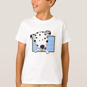 Camiseta Niño enmarcado del Dalmatian del dibujo animado