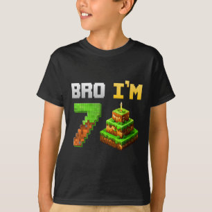 Camiseta Niño es mi juego de cumpleaños 7 años Pixel