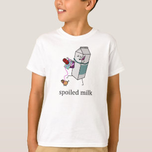 Camiseta Niño estropeado de la leche
