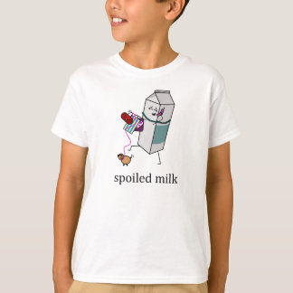 Camiseta Niño estropeado de la leche