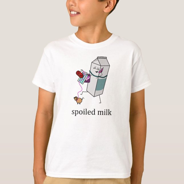 Camiseta Niño estropeado de la leche (Anverso)