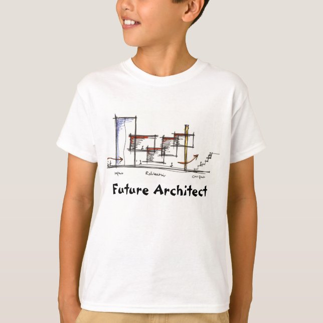 Camiseta niño futuro del arquitecto (Anverso)