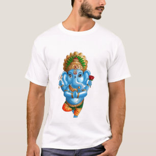 Camiseta Niño Ganesha en una actitud de la yoga de