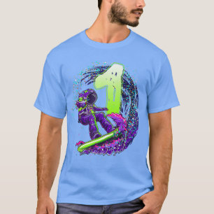 Camiseta Niño gracioso 1 cumpleaños astronauta sobrevida en