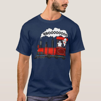 Camiseta Niño Halloween Tren Boo Gracioso Fantasma Niño B