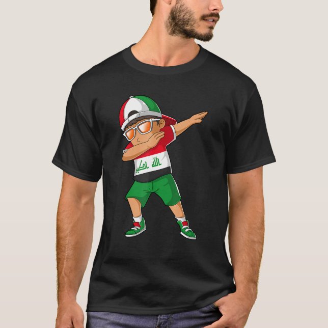 Camiseta Niño iraquí bailando danza Iraq causa herencia (Anverso)