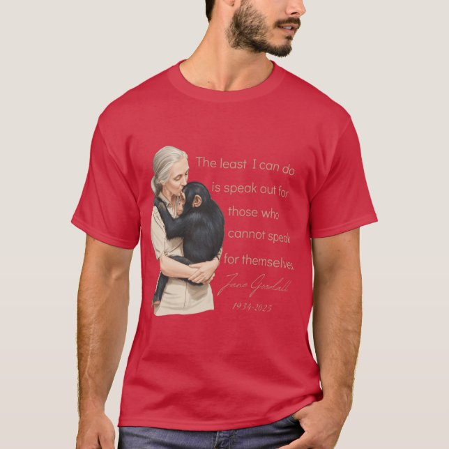 Camiseta niño Jane Goodall (Anverso)