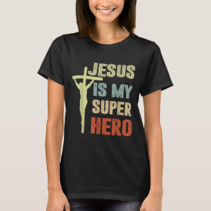 Camiseta Niño Jesús es mi superhéroe Dios Cristiano Hijo Br