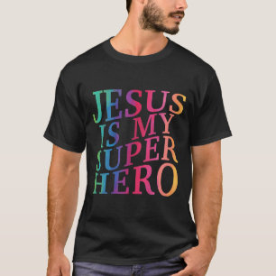 Camiseta Niño Jesús es mi superhéroe Dios Cristiano Hijo Br