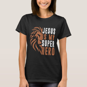 Camiseta Niño Jesús es mi superhéroe Dios Cristiano Hijo Br