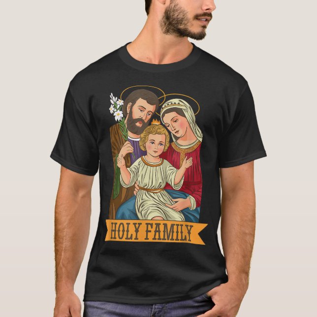Camiseta Niño Jesús, Virgen María y San José (Anverso)