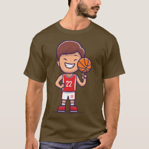 Camiseta Niño jugando básquetbol