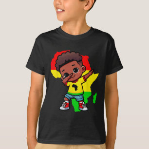 Camiseta Niño Lindo Haciendo Dabbing Mes de la Historia Neg