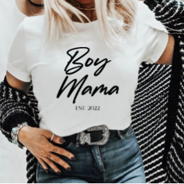 Camiseta Niño Mamá Personalizado Este. Año Mamá Mímica Míni