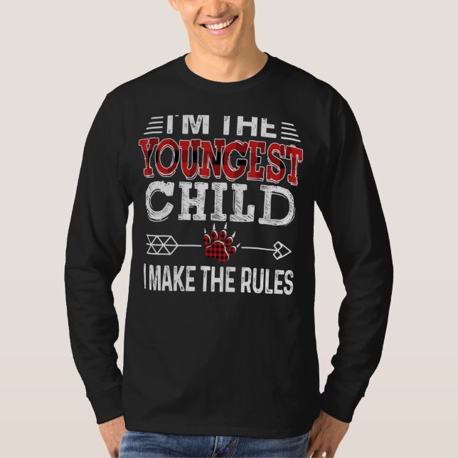 Camiseta Niño Más Joven Que Hago Las Reglas Búfalo Rojo (Anverso)