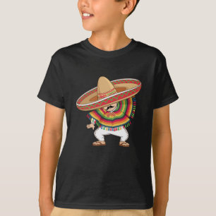 Camiseta Niño mexicano Dabbing Poncho Cinco de Mayo