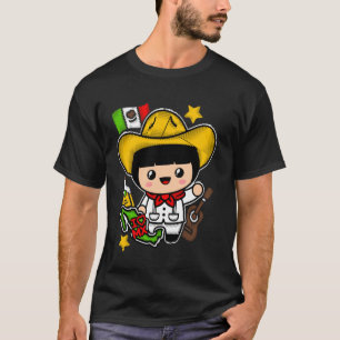 Camiseta Niño Mexicano Muñecas Mexicanas Hechas a Mano Nort