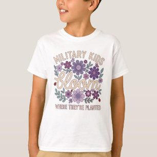 Camiseta Niño Militar Diente de León Florece Donde Están Pl