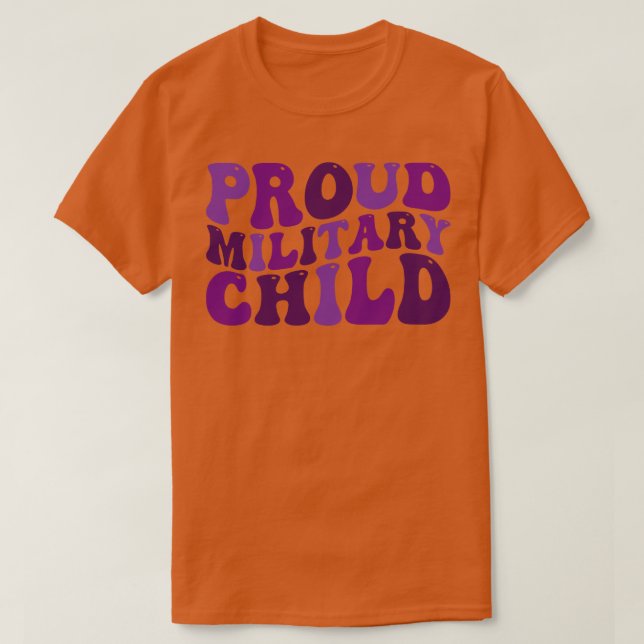 Camiseta niño militar orgulloso 1 (Diseño del anverso)