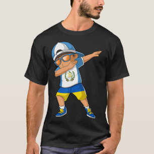 Camiseta Niño mitad guatemalteco mitad ucraniano Bandera de