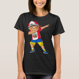 Camiseta Niño mitad peruano mitad ucraniano bandera de Perú