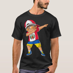 Camiseta Niño mitad peruano mitad ucraniano bandera de Perú