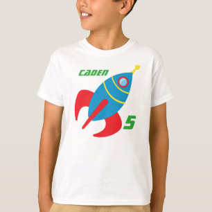 Camiseta Niño Monograma de cumpleaños de un buque de cohe