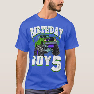 Camiseta Niño Monstruo Camión Niño Nacimiento Niño Es 5 Niñ