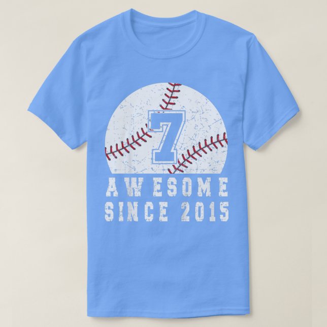 Camiseta Niño Nacido En Baseba En 2015 (Diseño del anverso)