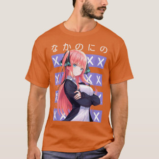 Camiseta Nino Nakano Waifu Chica japonés estético Kawaii O