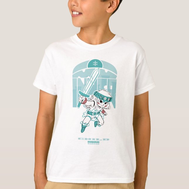 Camiseta Niño nativo con espada (Anverso)