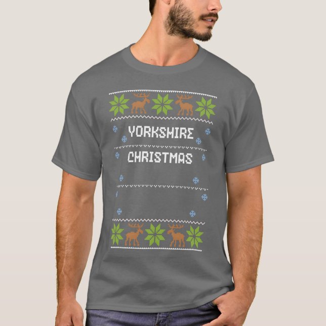 Camiseta Niño Navidad de Yorkshire (Anverso)