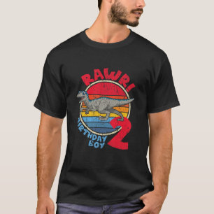 Camiseta ¡Niño, Niño, 2 Años, Rawr! Velociraptor I Famil