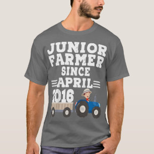 Camiseta Niño Niño agricultor júnior desde abril de 2016 Cu
