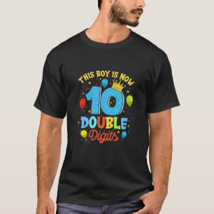 Camiseta Niño Niño De 10 Años Doble Dígito 10 Años B