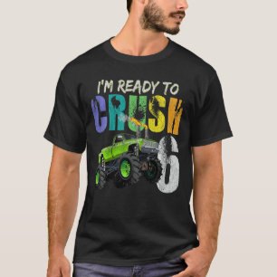 Camiseta Niño Niño de 6 años Camión Monstruo de cumpleaños