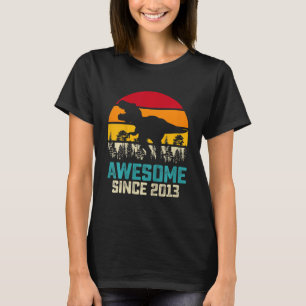 Camiseta Niño niño de 9 años 9 años Dinosaurio de 9 años as