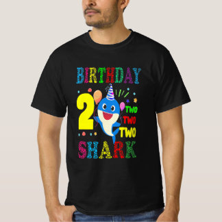Camiseta Niño niño niño niño lindo tiburón niño cumpleaños 