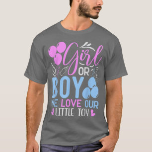 Camiseta Niño O Chica Globos Bebé Sexo Revelación Fiesta I