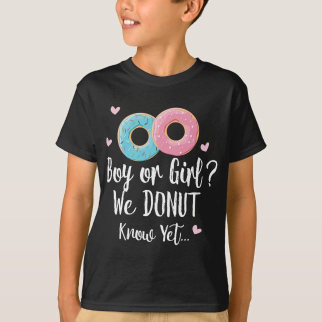 Camiseta Niño o Chica que no conocemos - regalo revelador d (Anverso)