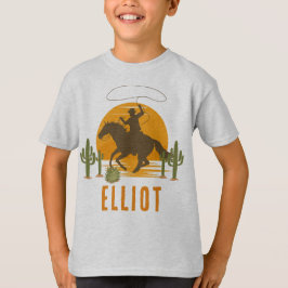 Camiseta Niño occidental salvaje de vaquero