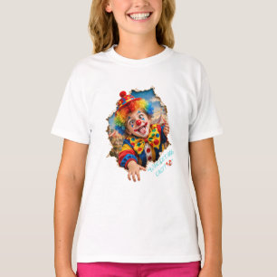 Camiseta Niño Payaso Divertido Rompiendo