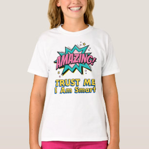 Camiseta Niño pequeño Chica inteligente niño Personaliza