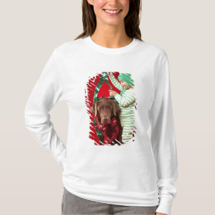 Camiseta Niño pequeño que adorna un perro