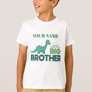 Camiseta Niño personalizado de un hermano mayor dinosaurio