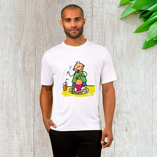 Camiseta Niño personalizado disfrutando de la comida con ju (Subido por el creador)