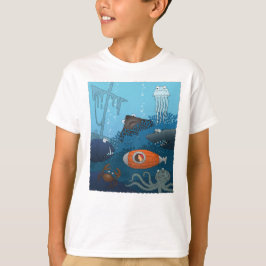 Camiseta Niño personalizado en submarino explora el mundo s