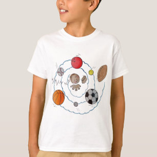 Camiseta Niño Personalizado que sueña con pelotas deporti
